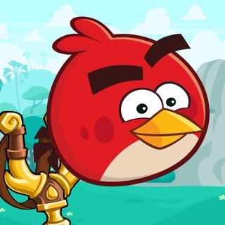 The classic bird flinging game