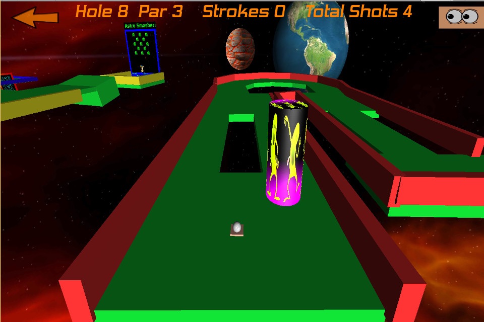 Crazy Golf in Space Pro screenshot 2