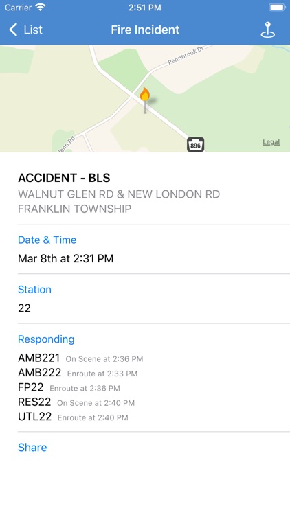 Chester County Incidents