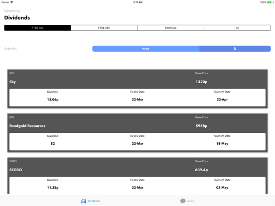 Screenshot #4 pour Dividend Calendar For Stocks