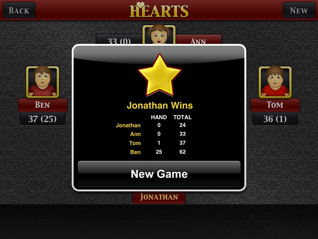 Hearts HD! screenshot 3