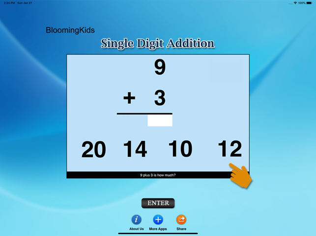 Single Digit Addition