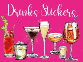 Cocktails and Drinks Stickers