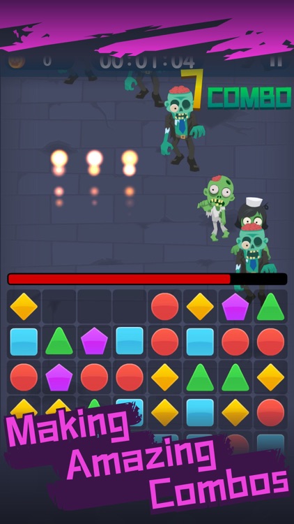 Zombie Survival Blast Match 3 screenshot-4
