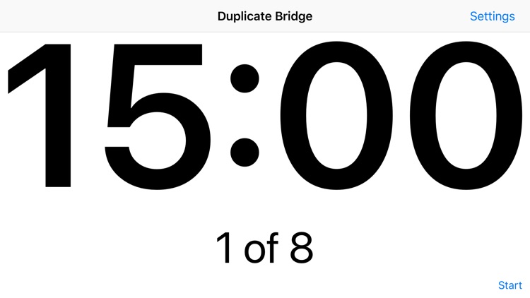 Duplicate Bridge Timer