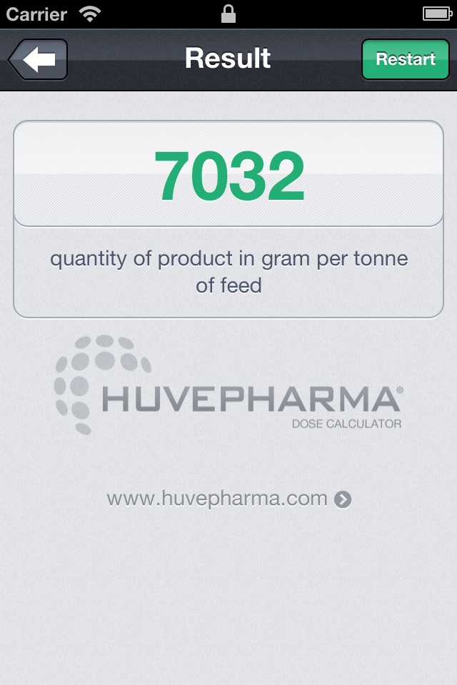 Huvepharma Dose Calculator screenshot 4