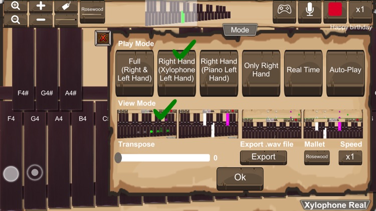 Xylophone Real: 2 mallet types