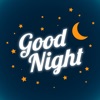 Good Night Typography Stickers