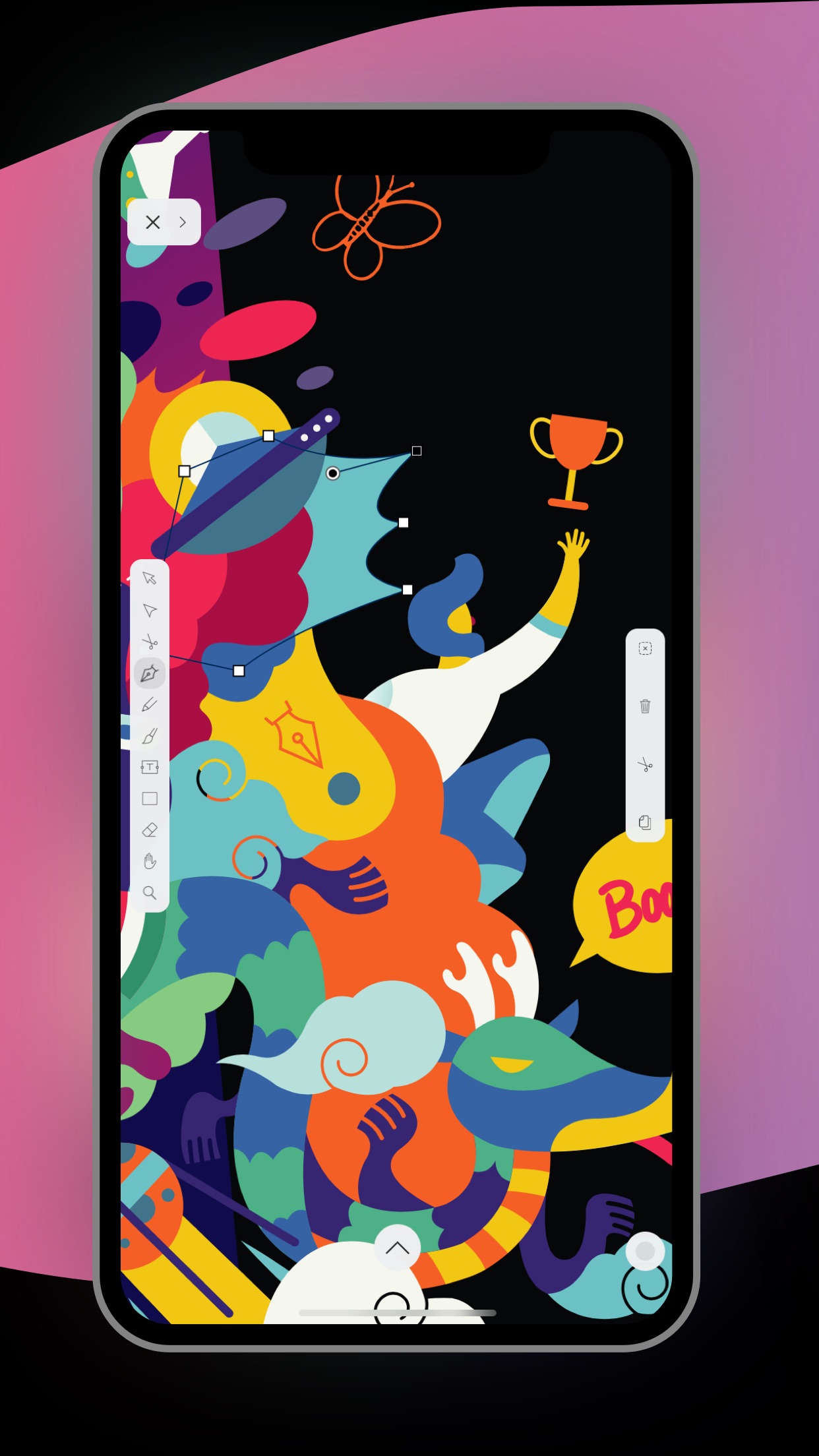 Screenshot do app Vectornator: Design Software