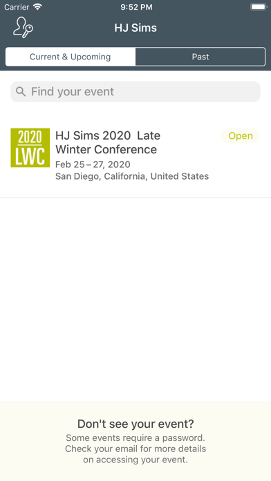 HJ Sims Late Winter Conference screenshot 2