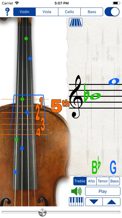 Fingering Strings for iPhone
