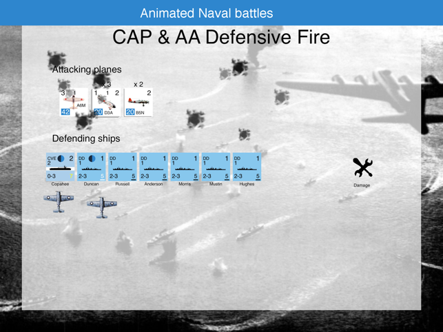 Skärmdump av Carrier Battles 4 Guadalcanal