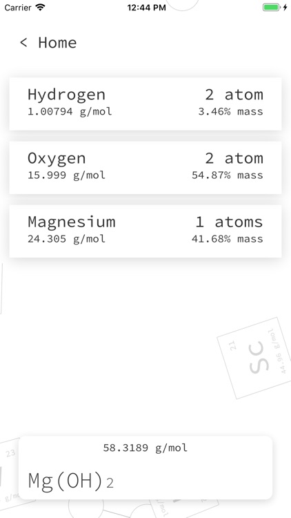 Molar Mass Calculator screenshot-3