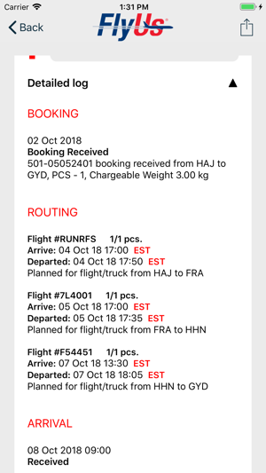 FlyUs Cargo Track And Trace(圖3)-速報App