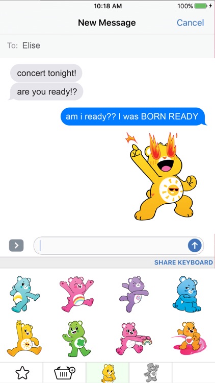 Care Bears Sticker Share screenshot-3