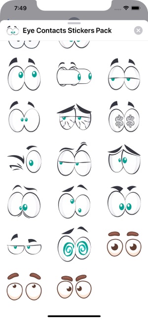 Eye Contacts Stickers Pack(圖3)-速報App