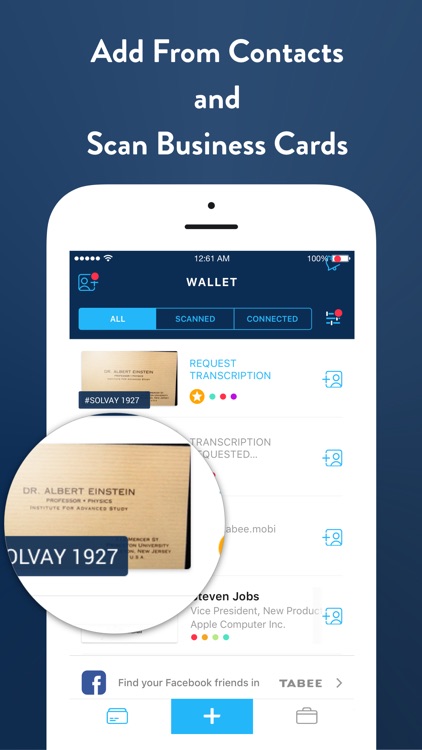 Business Card Scanner by Tabee screenshot-0