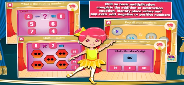 Ballerina Kids 2nd Grade Games(圖2)-速報App