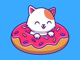 Animated Chubby Cat Stickers