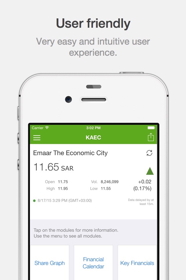 KAEC Investor Relations screenshot 2