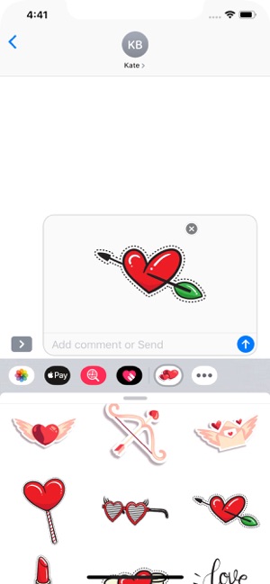 Love Hearts - Stickers Pack(圖7)-速報App