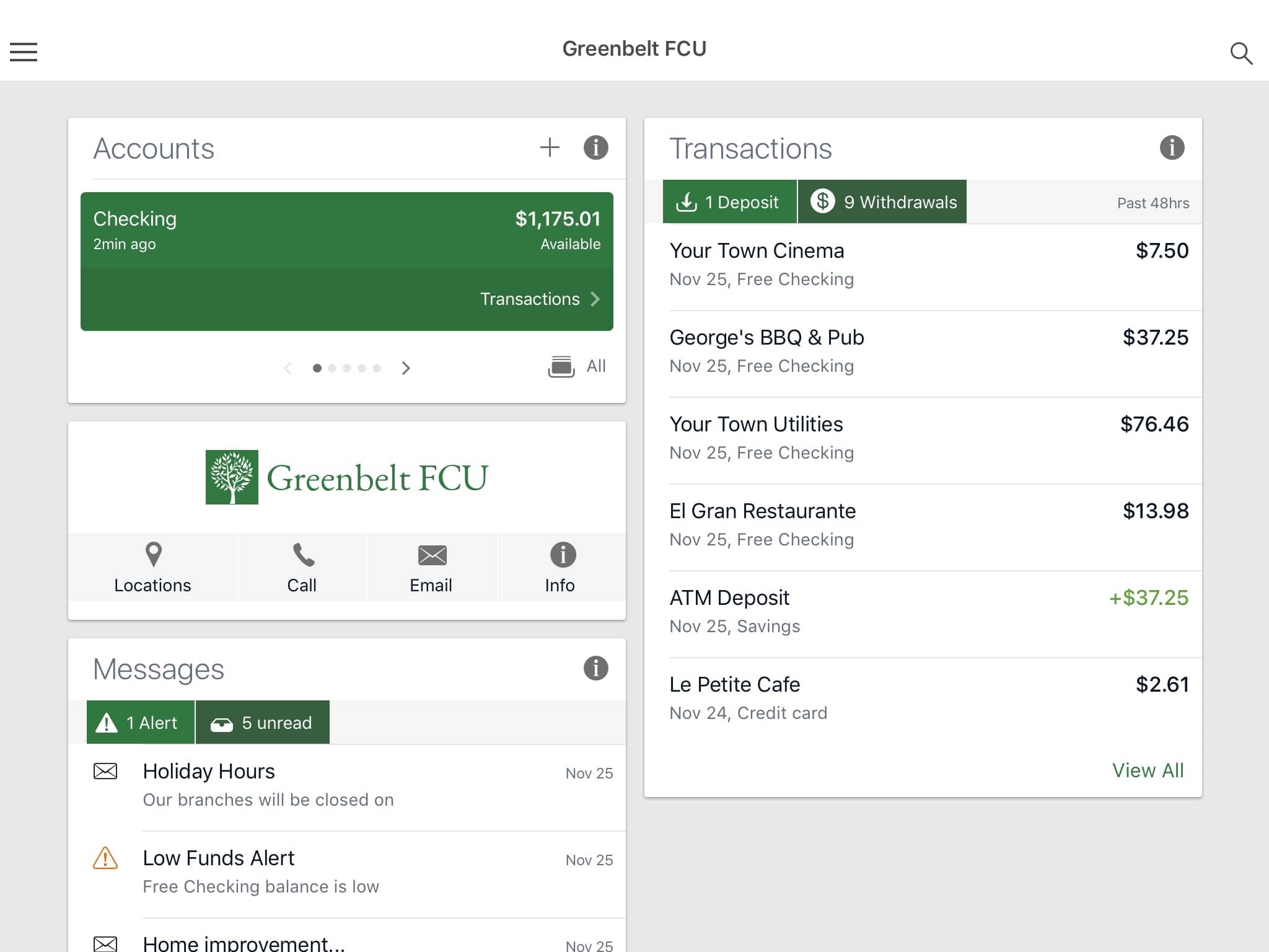 Greenbelt FCU screenshot 3