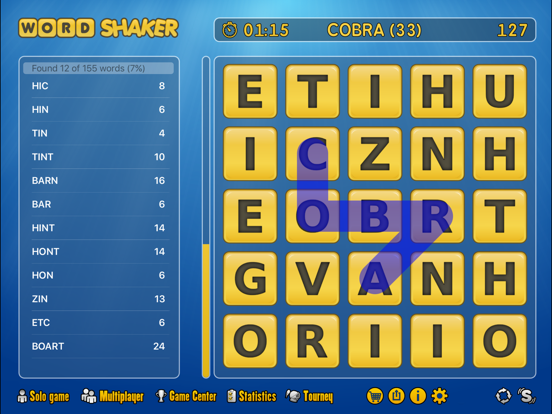 Word Shaker HD Lite на iPad