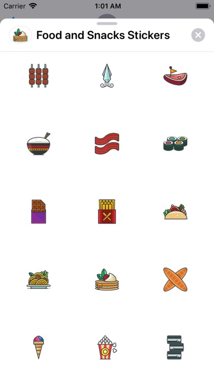 Food and Snacks Stickers