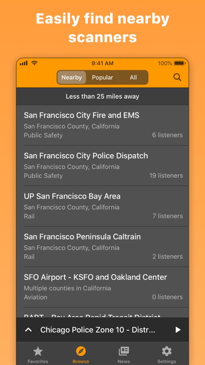 Police Scanner Radio & Fire