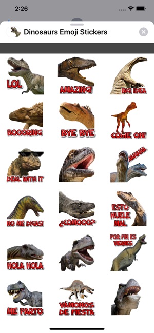 Dinosaurs Emoji Stickers