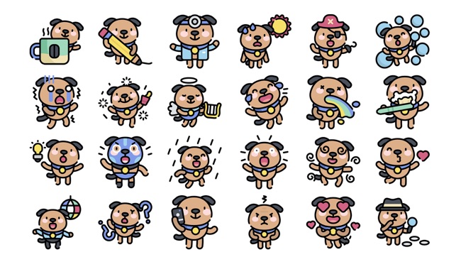 Cute Dog Avatar Stickers.(圖1)-速報App