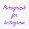 Icon Paragraph for Instagram
