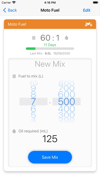 Two Stroke Mix Calculator