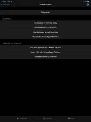 Captura de Pantalla 4 Gestor ONCE libros digitales iphone