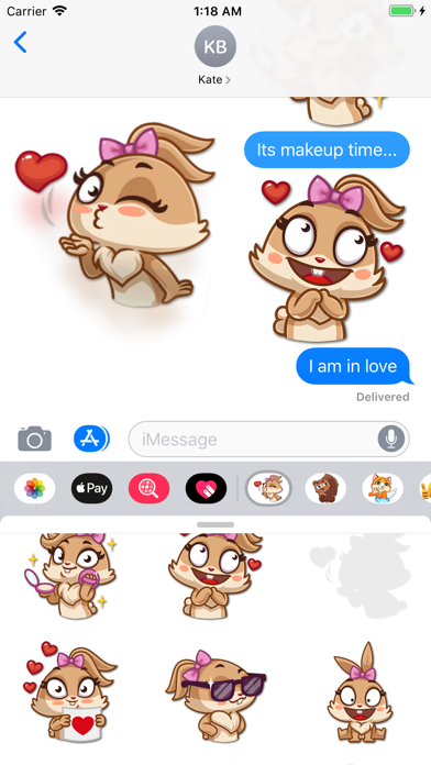 Banny Love Sticker Pack screenshot 3