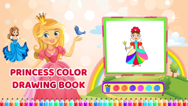 Princess Colour Drawing Book(圖5)-速報App