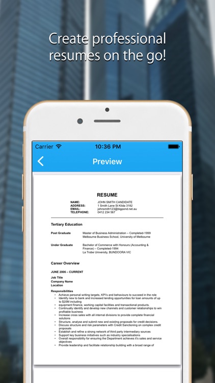 Resume Builder: Resume Creator screenshot-0