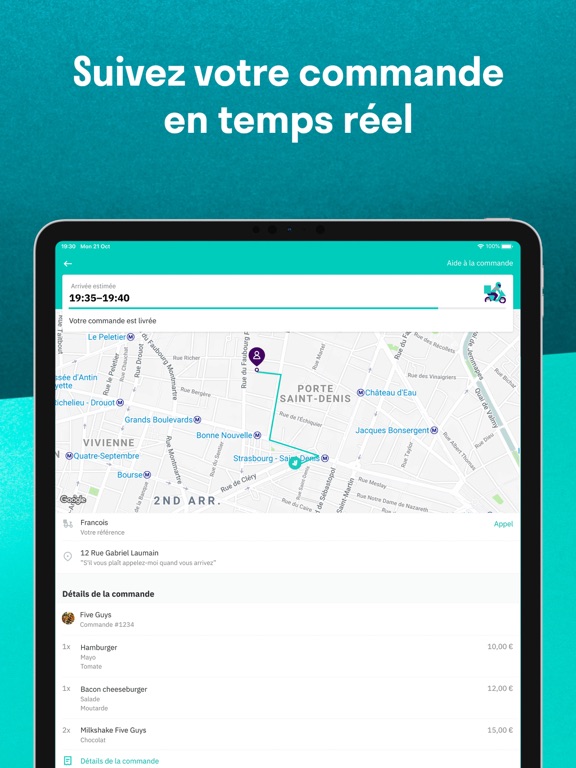Deliveroo: livraison de plats Deliveroo: livraison de plats