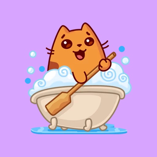 Cute kitten emojis icon
