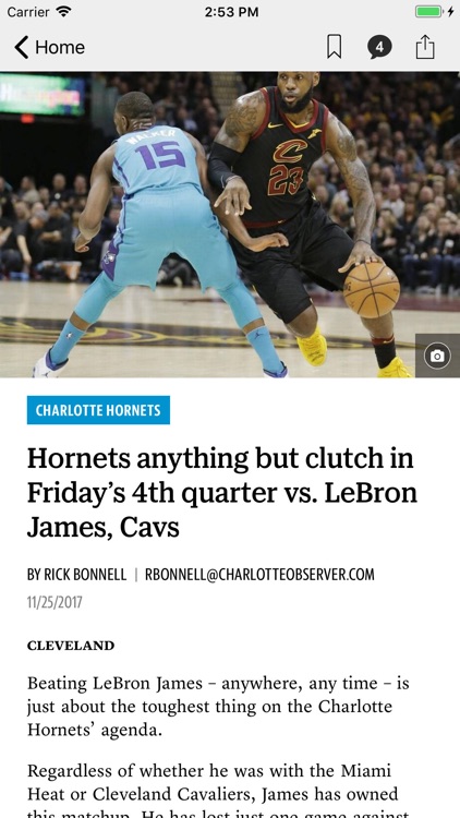 News for The Charlotte Hornets