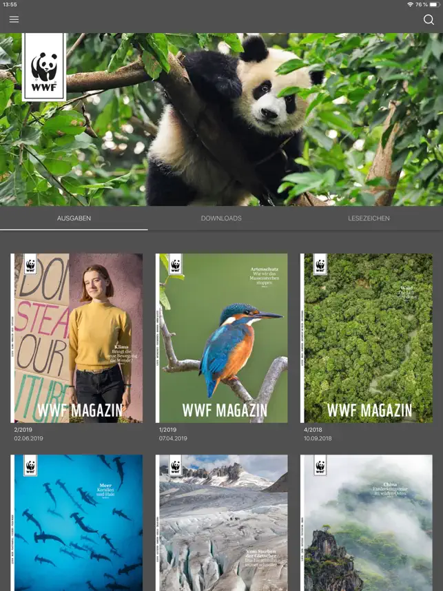 Screenshot 2 WWF-Magazin iphone