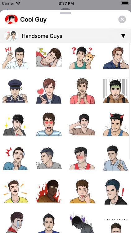 Cool Guy Stickers screenshot-6