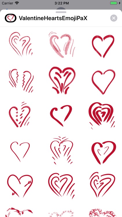 Valentine Hearts Emoji PaX screenshot-5