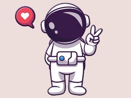 Enhance your iMessage with Cute Astronaut Stickers