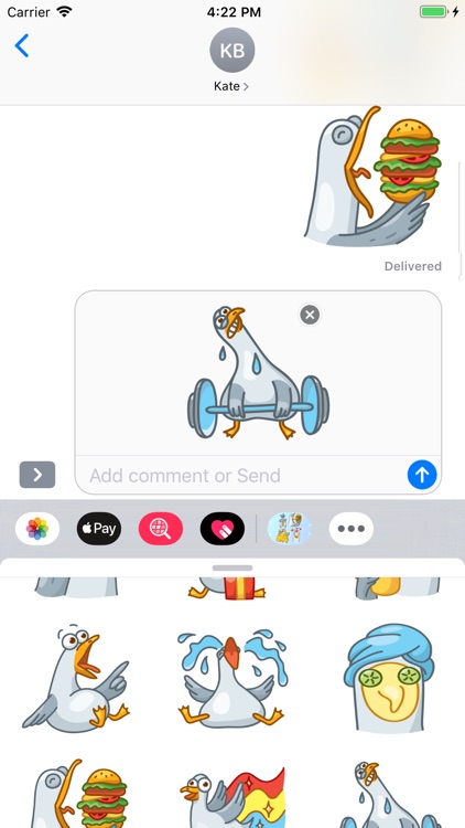 Seagull Emoji Stickers screenshot-5