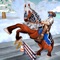 Do you like to ride horse, if yes then this is a good and new game for you Superheroes Snow Buggy Horse transport