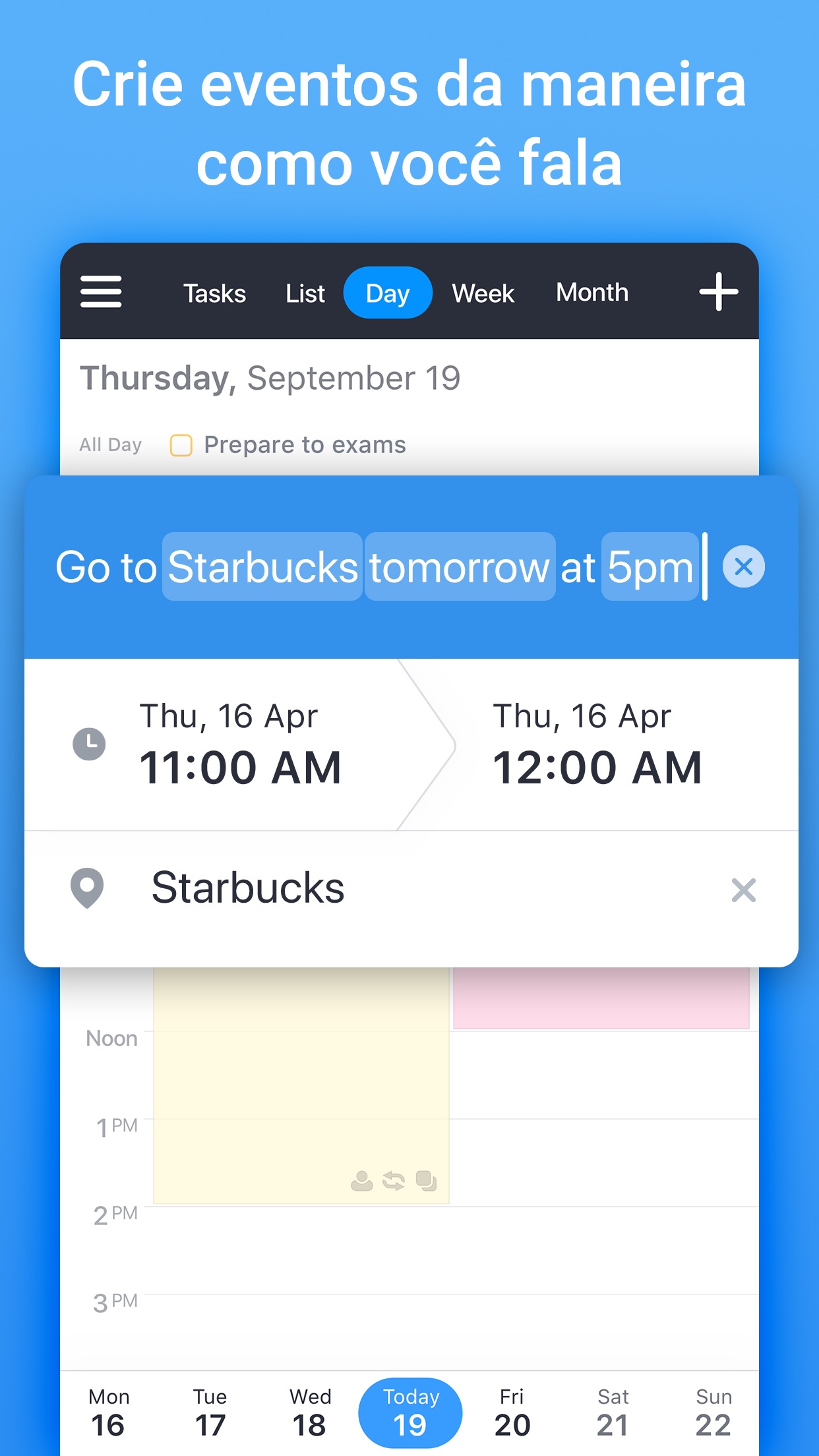 Screenshot do app Calendario: Agenda e Tarefas