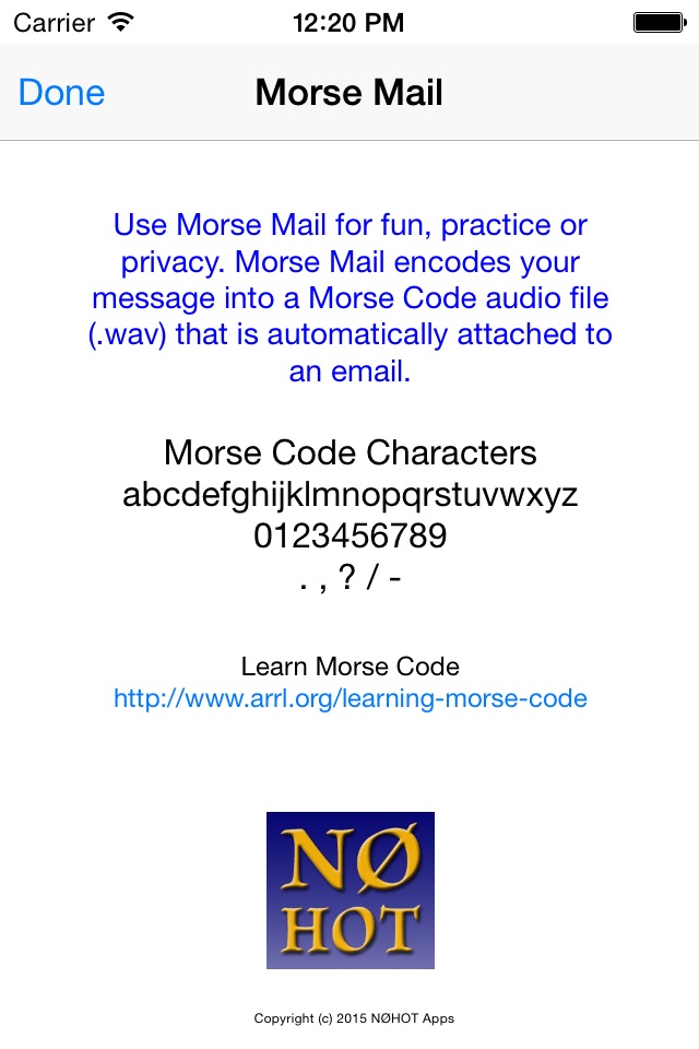 Morse Email screenshot 4
