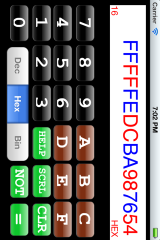 Hexadecimal Calculator screenshot 2
