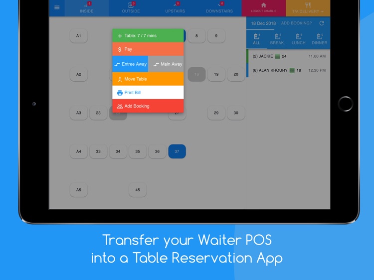 Waiter POS by Sassco for iPad